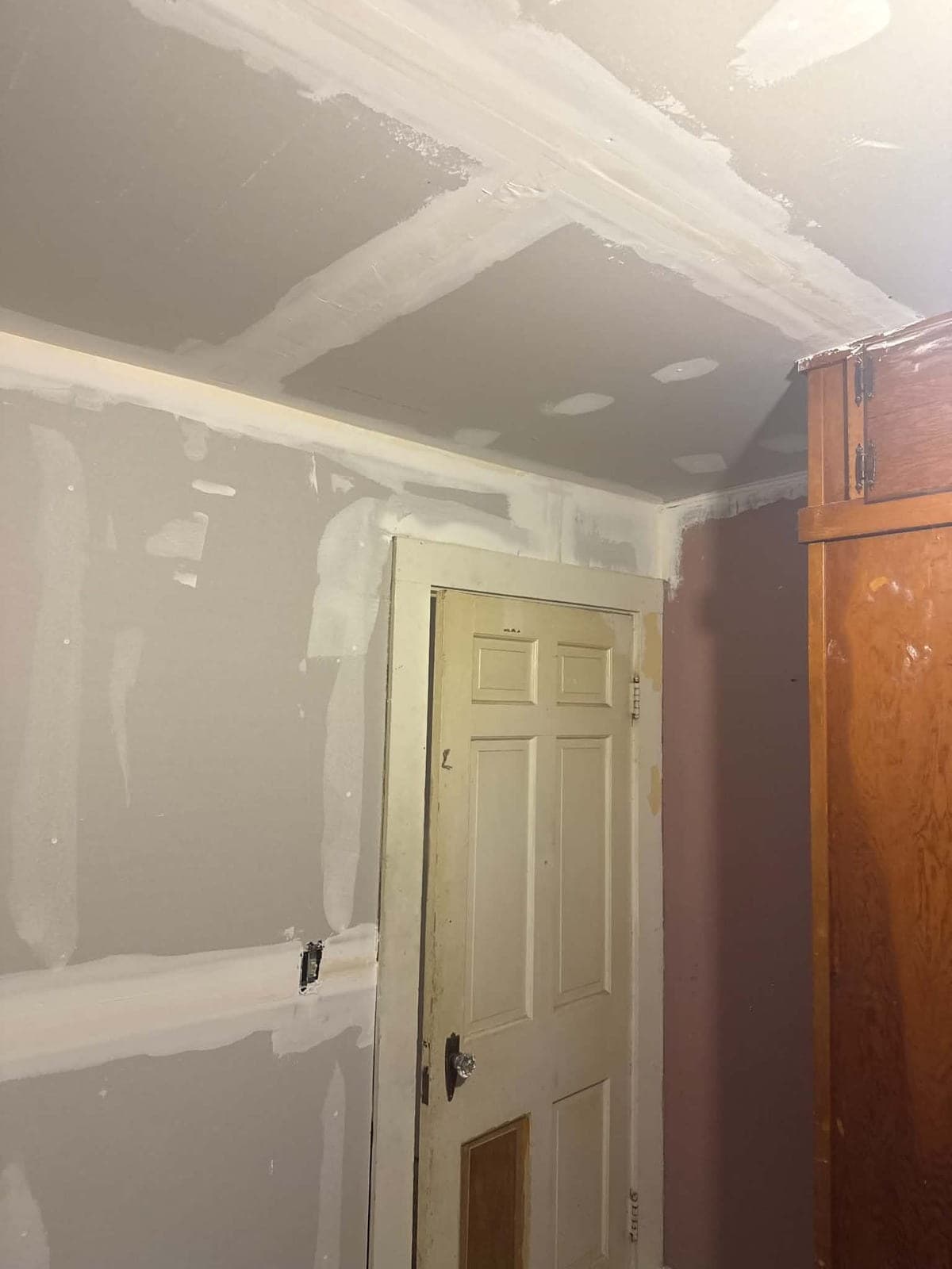 Finished, painted room after repair